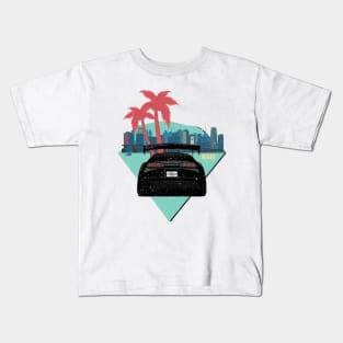 Supra 2JZ Turbo JDM Tuning Car 90s Tropical Miami Kids T-Shirt